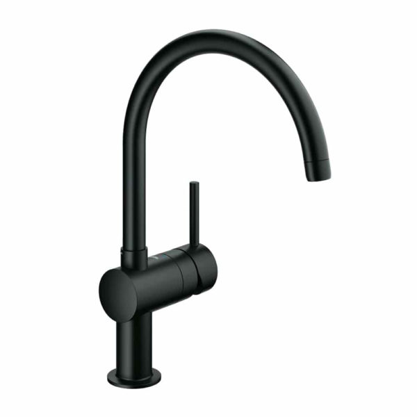 Grohe Minta keukenkraan hoge uitloop zwart