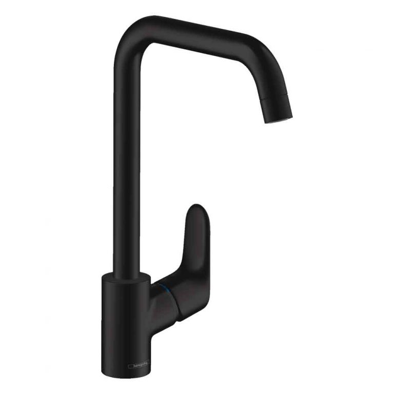 Brauer Gunmetal Edition Draaibare Wastafelkraan Model B Ronde Hoge Uitloop Gun Metal